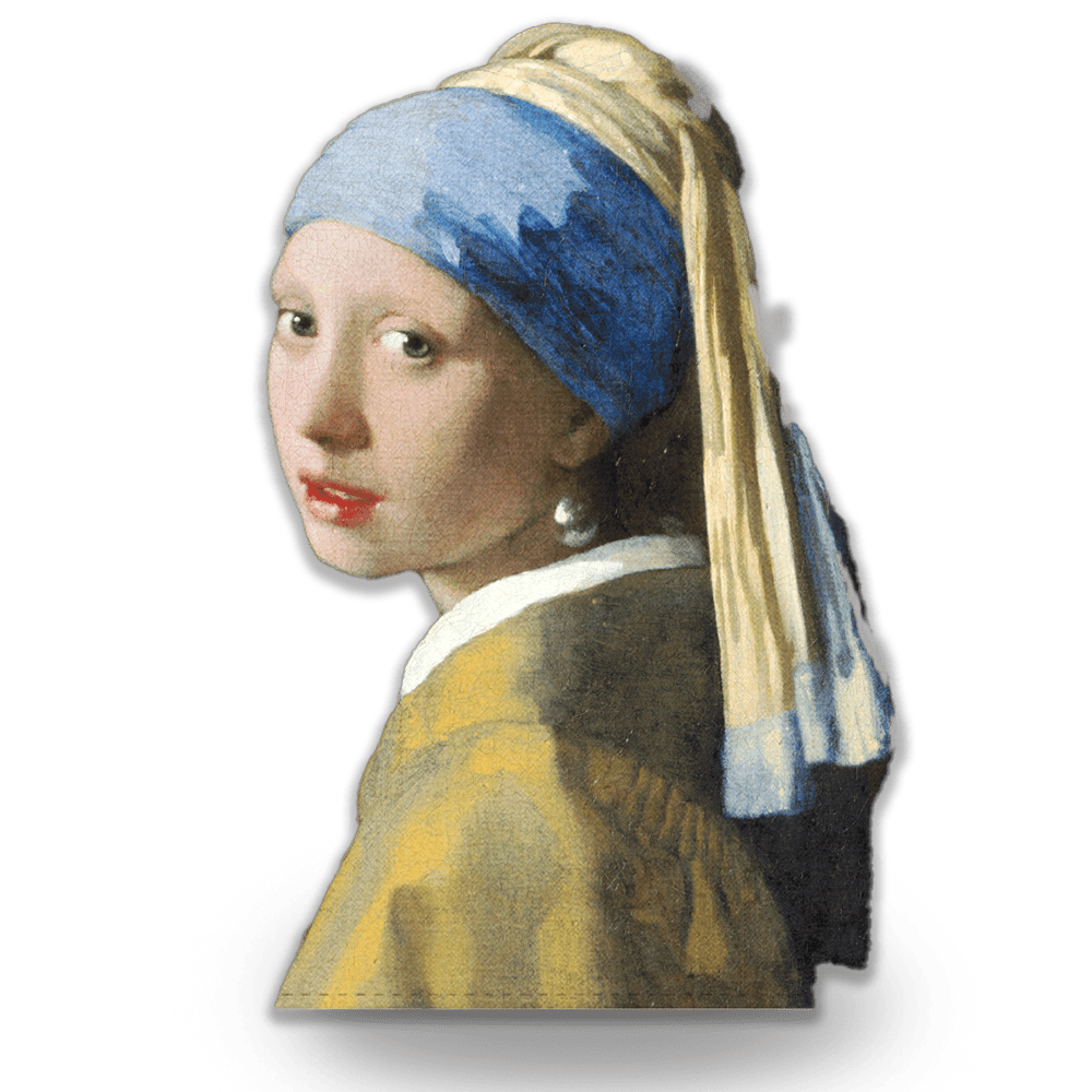 Tea towel, Girl with a pearl earring, Vermeer Tea Towel Dutch Master Shop 