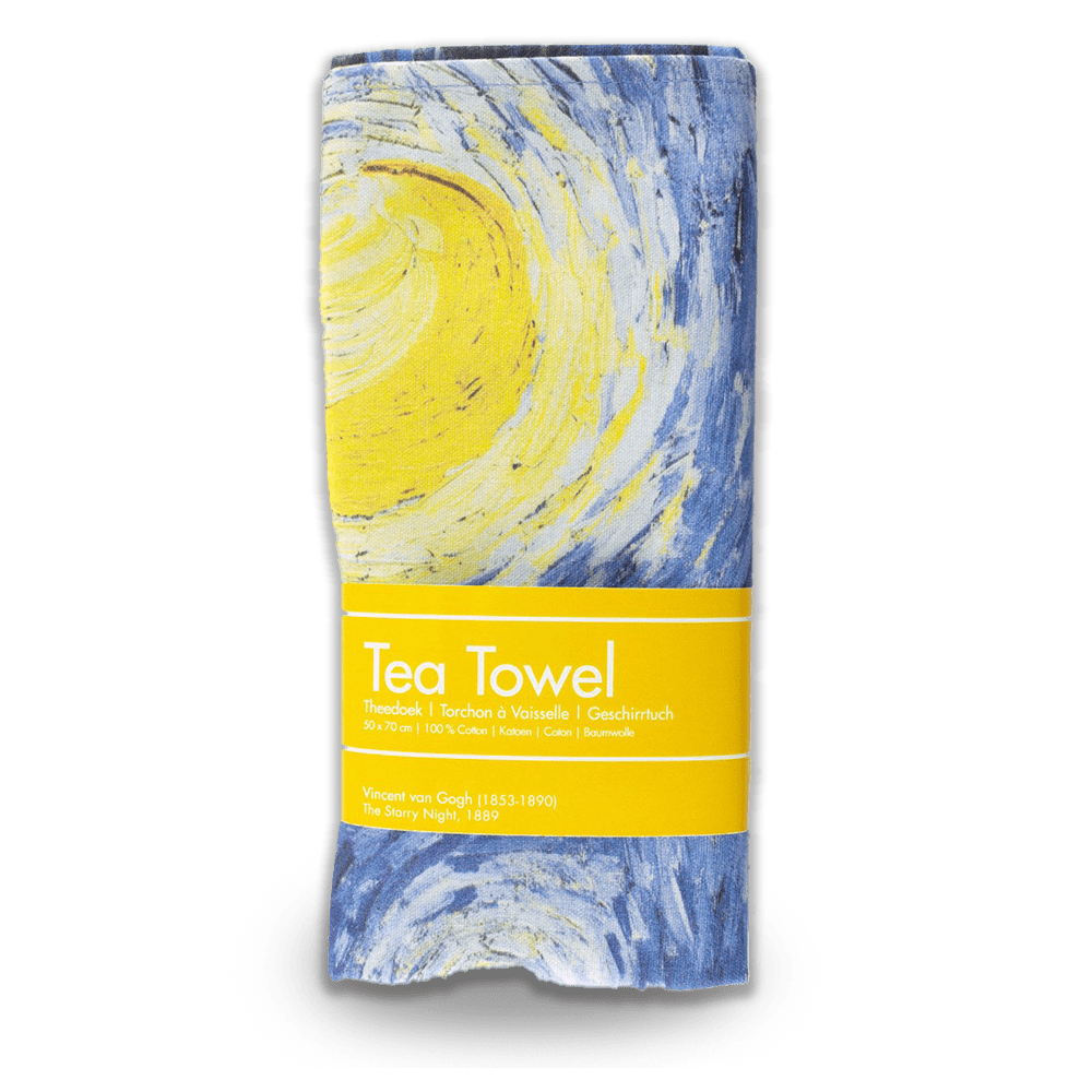 Tea Towel , Van Gogh, Starry Night Tea Towel Dutch Master Shop 