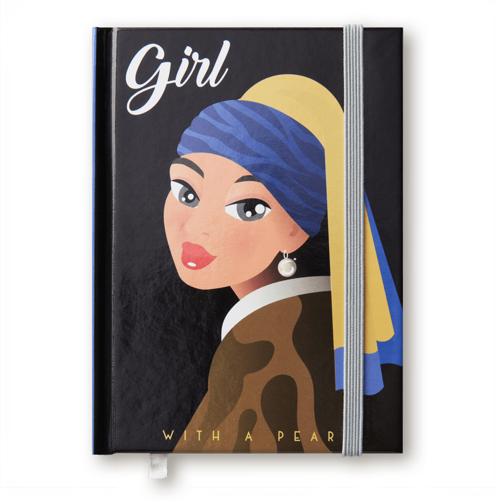 Johannes Vermeer Girl with a Pearl Earring Notebook A6 Contemporary Notebook Dutch Master Shop 