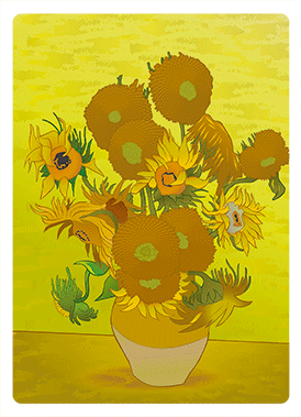 Van Gogh Sunflowers 3D Magnet Dutch Master Shop 