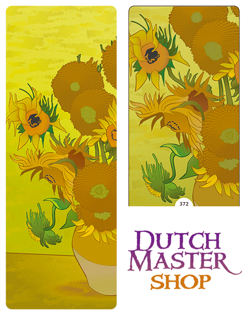 Van Gogh Sunflowers 3D Bookmark Bookmark 372 bookmark after Sunflowers by Van Gogh 