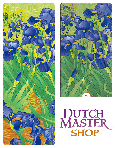 Van Gogh Irises 3D Bookmark Bookmark 375 bookmark after Irises by Van Gogh 