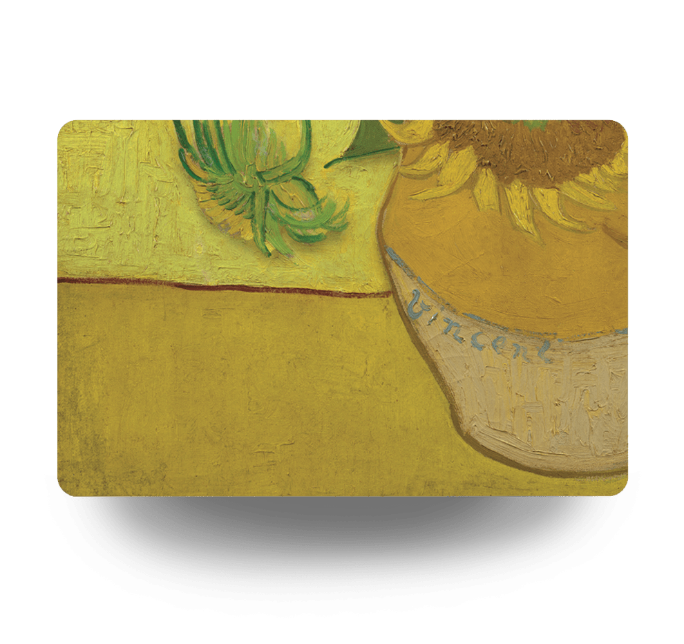 Vincent Van Gogh Sunflowers zoom-in Placemat Placemats Dutch Master Shop 