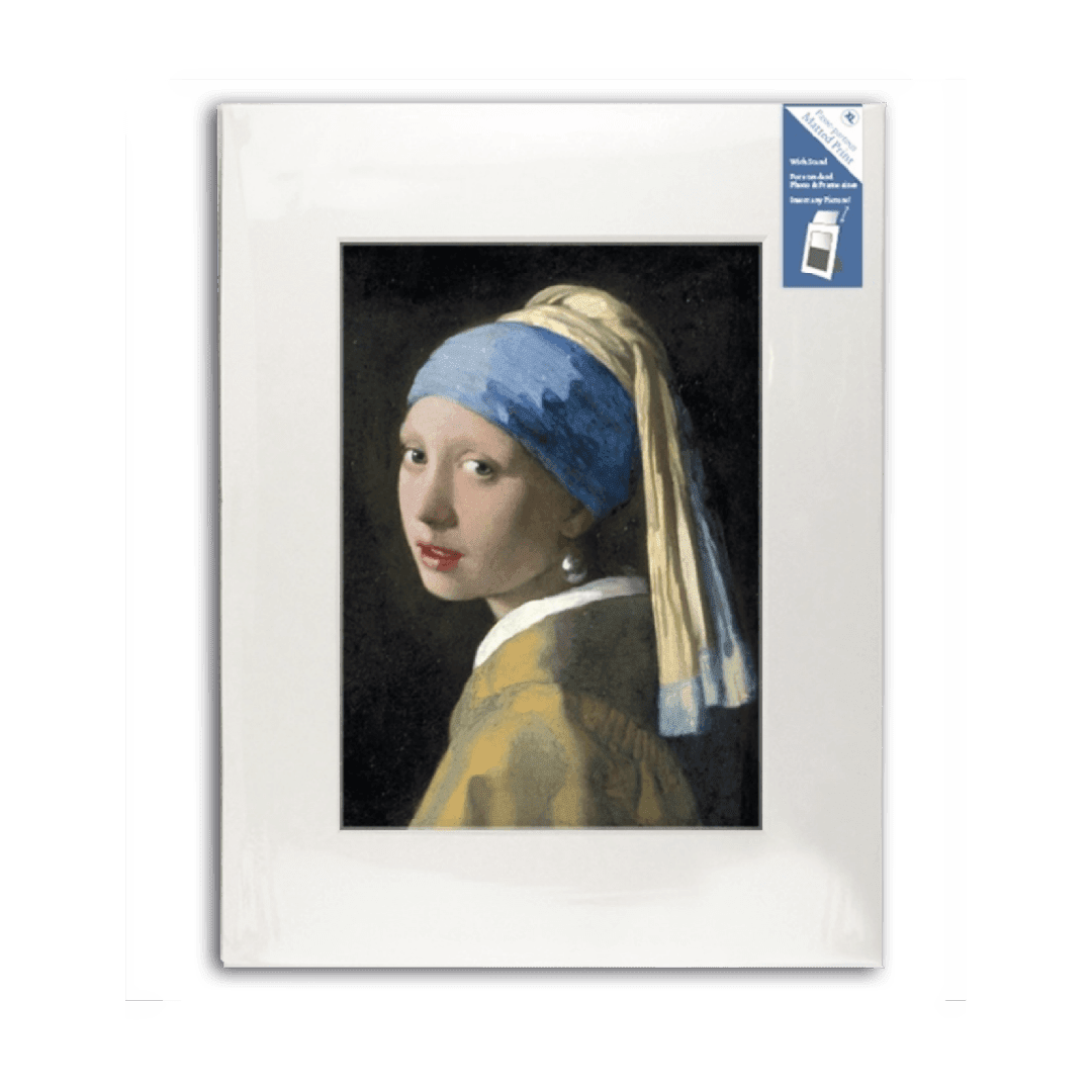Johannes Vermeer Girl with a Pearl Earring Passe-partout, 40x30 cm Passe-partout , XL , 40 x 30 cm ,Meisje met de parel, Vermeer 