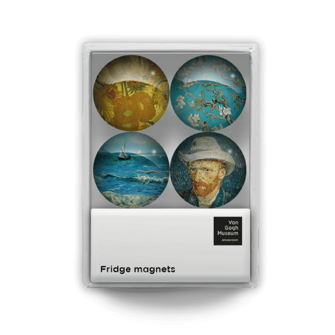 Vincent Van Gogh Highlight Magnets Set Glasmagneten vensterdoosje Van Gogh Highlights 602326 