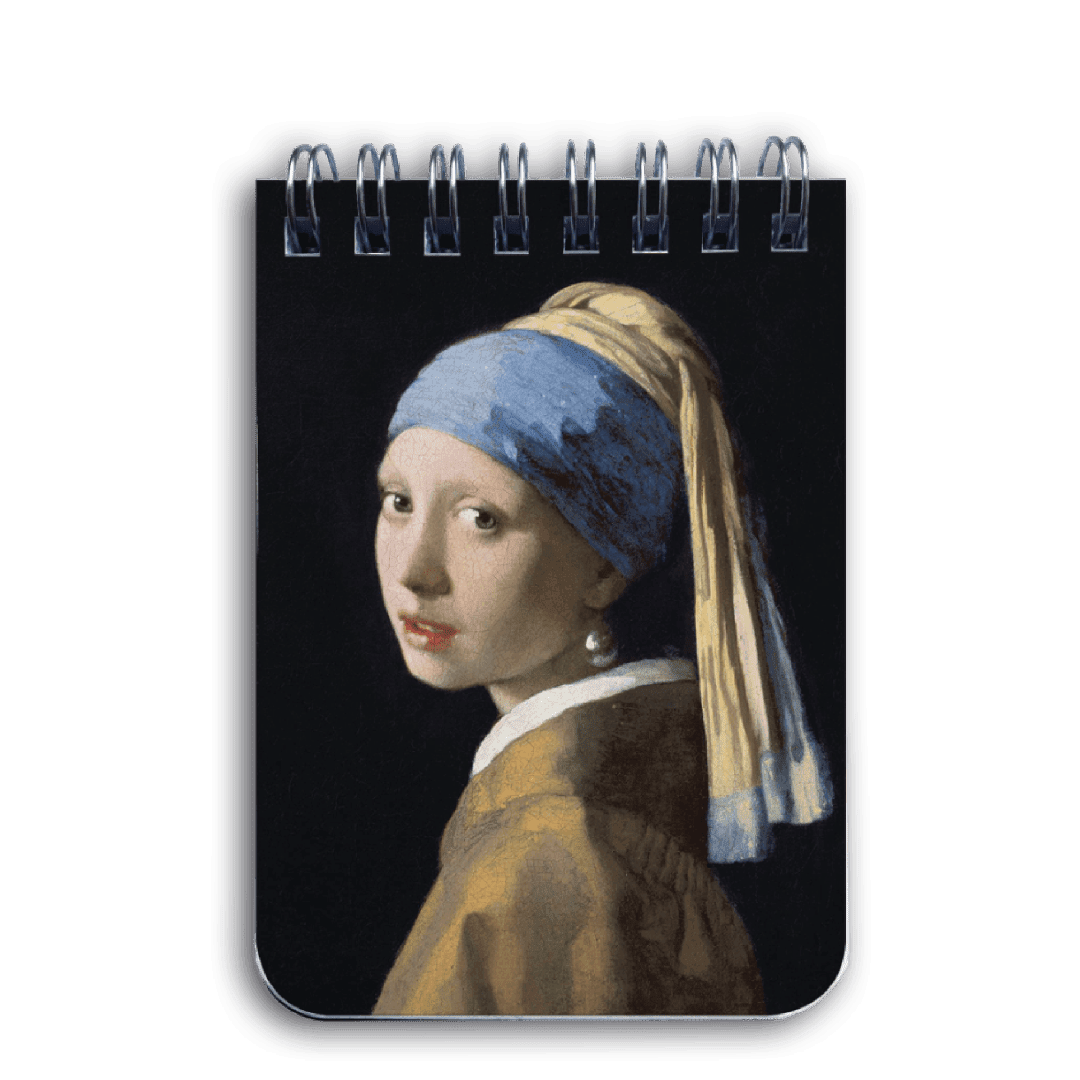 Johannes Vermeer Girl with a Pearl Earring Notebook A7 Notebook Notitieboekje A7 Vermeer Meisje met de parel 517069 